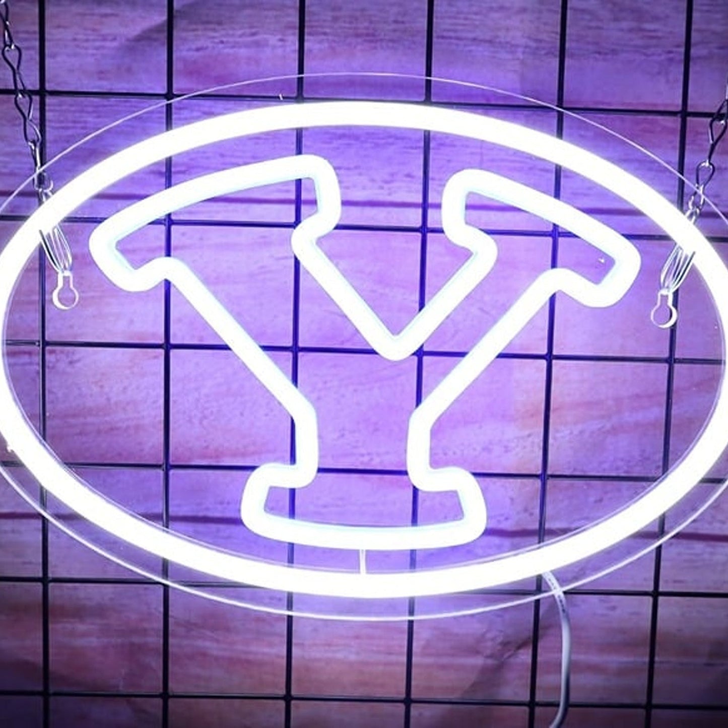 Vivid Bright BYU Brigham Young University Baseball LED Light Sports Team Decor