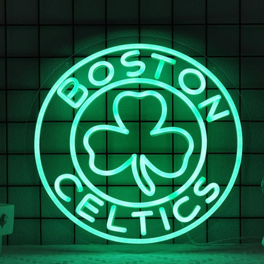 Vivid Bright Green Boston Celtics NBA Basketball LED Night Light