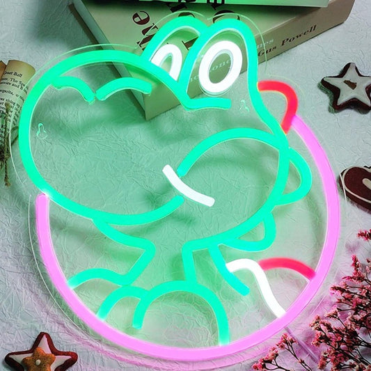 Fun Bright Yoshi LED Light Super Mario Video Game Decor