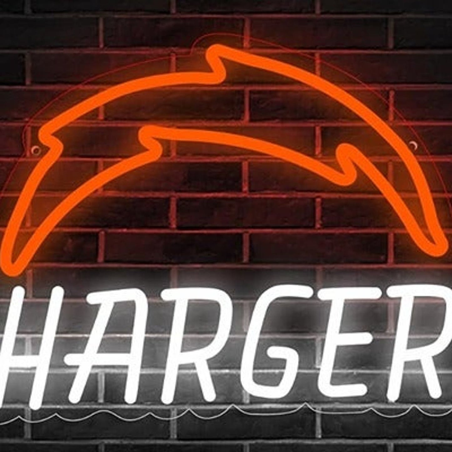 Vivid Bright Los Angeles Chargers LED Light Football NFL Sport Room Wall Decor