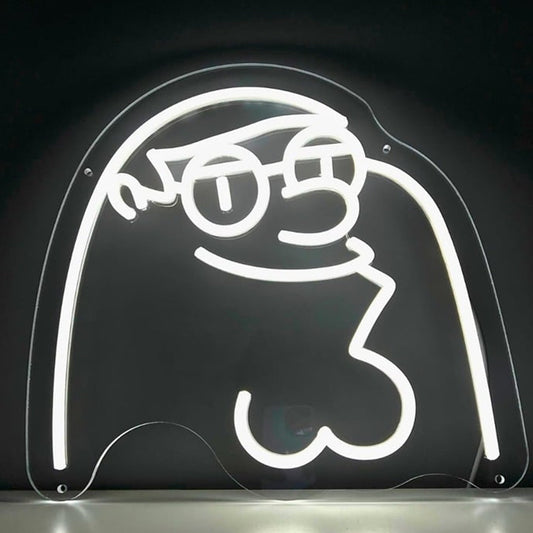 Fun Bright White Peter Griffin Family Guy LED Night Light Cartoon Room Wall