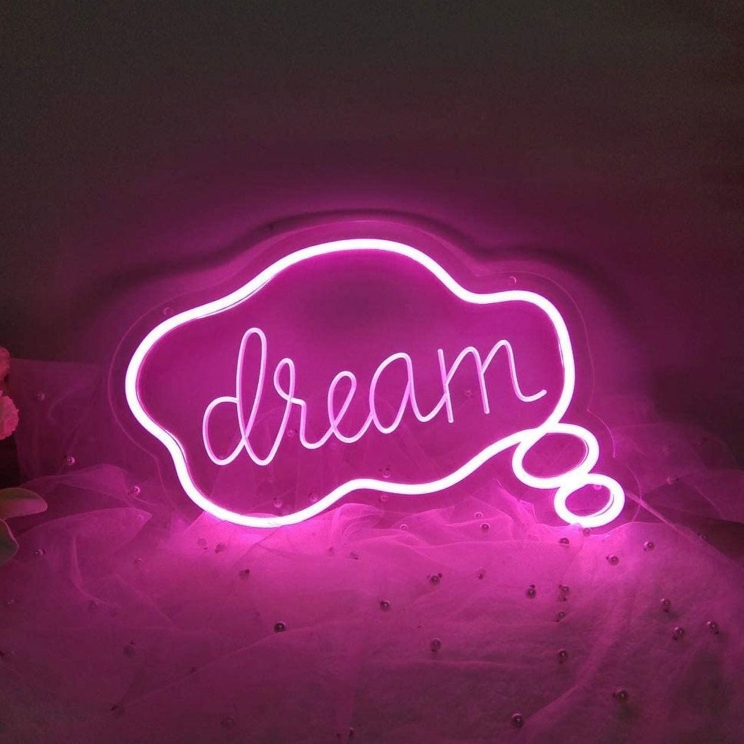 Bright Pink Dream Bubble LED Light Room Decoration