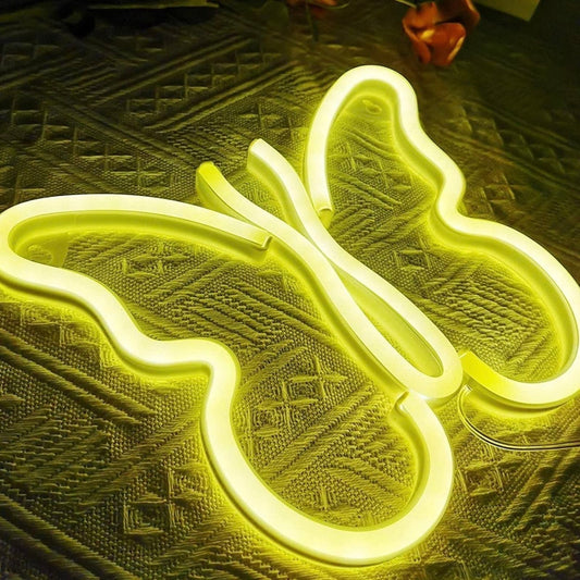 Lovely Bright White Simple Butterfly LED Light Room Decoration