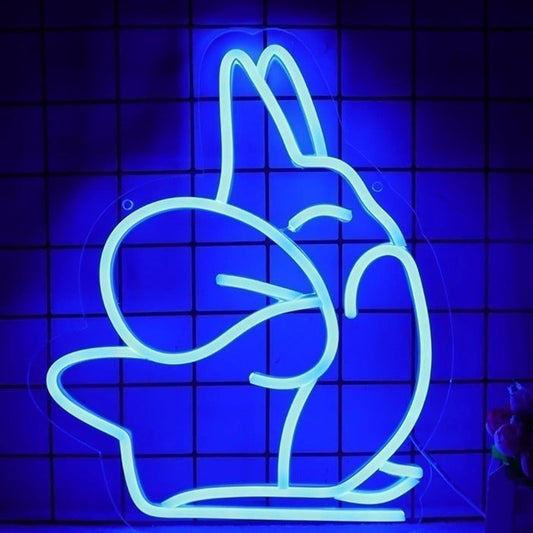 Fun Bright Blue Chinchilla Totoro LED Night Light Room Wall Decor