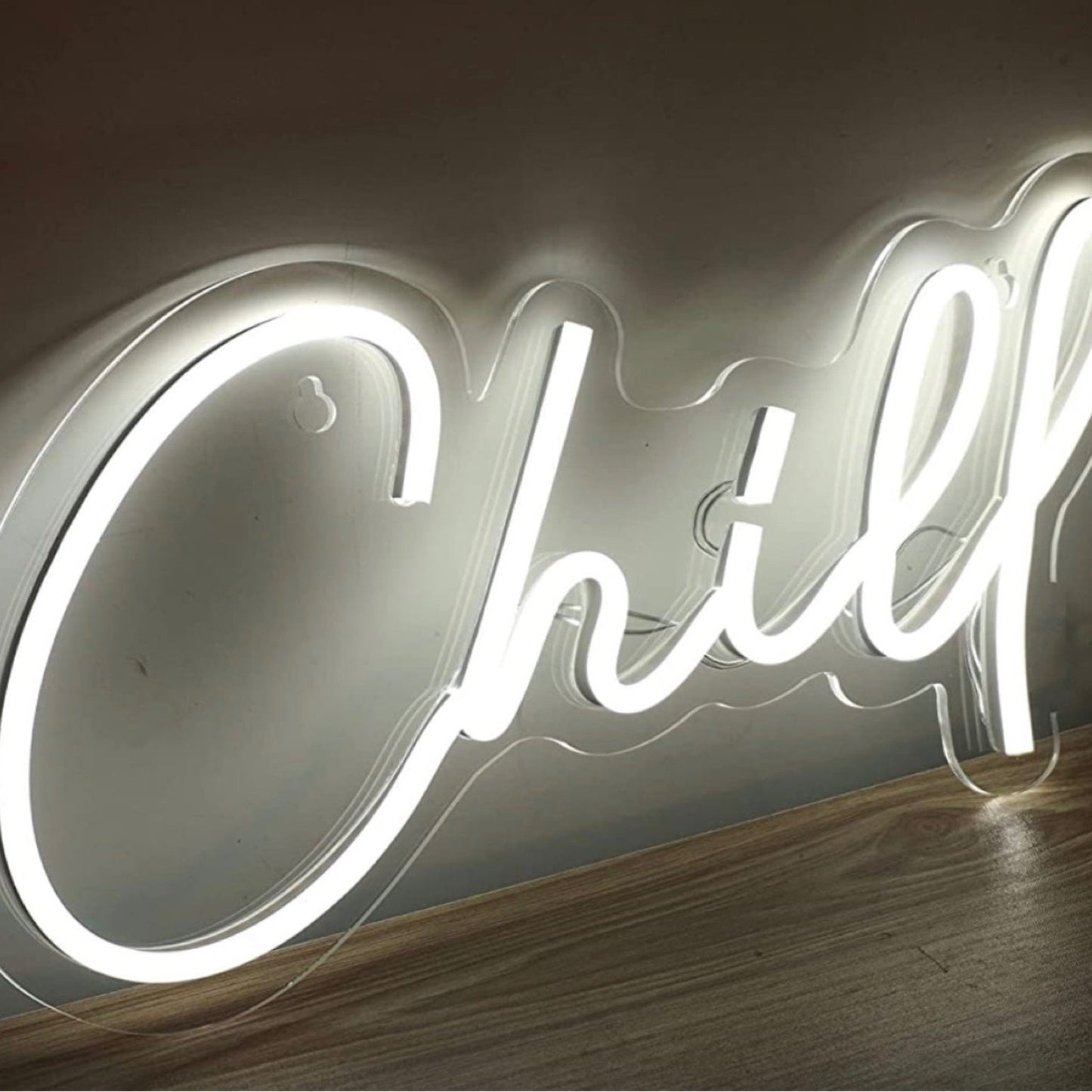 Cool Bright White “Chill” LED Night Light Room Wall Decoration