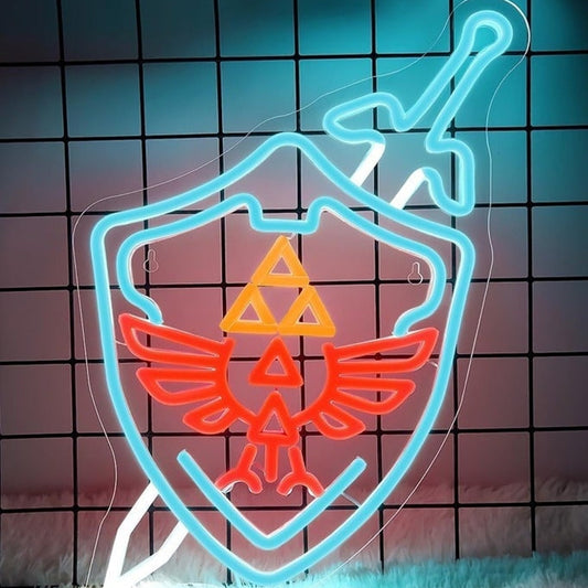 Fun Bright Cool Blue The Legend of Zelda LED Night Light Room Wall Decor