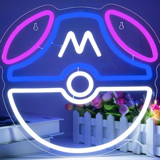 Fun Bright Master Ball Pokemon LED Night Light Video Game Room Decoration
