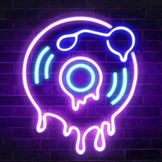 Fun Bright Melting Music Record LED Night Light DJ Concert Decoration
