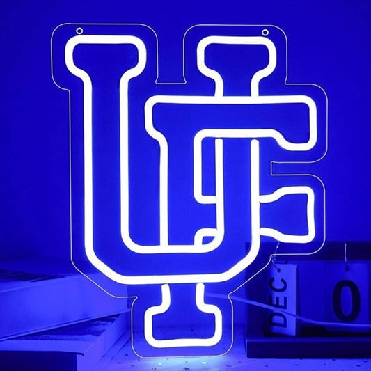 Vivid Bright Florida Gators UF Logo LED Night Light University Decor