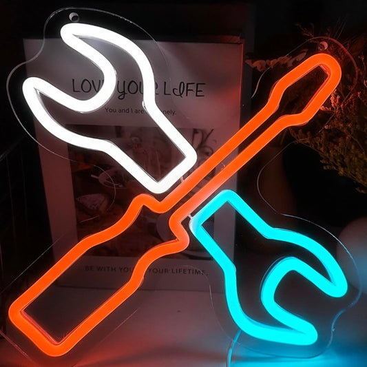 Vivid Bright Wrench & Screwdriver Fix Repair LED Night Light