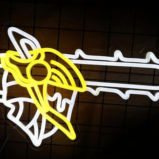 Fun Bright Chainsaw Man Head LED Night Light Manga Room Wall Decor