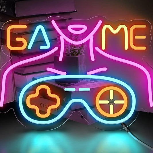 Fun Bright Color Game Woman LED Night light Room Wall Arcade Decor