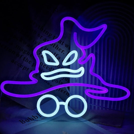 Fun Bright Purple Hogwarts Sorting Hat Night Light Harry Potter Room Wall Decor