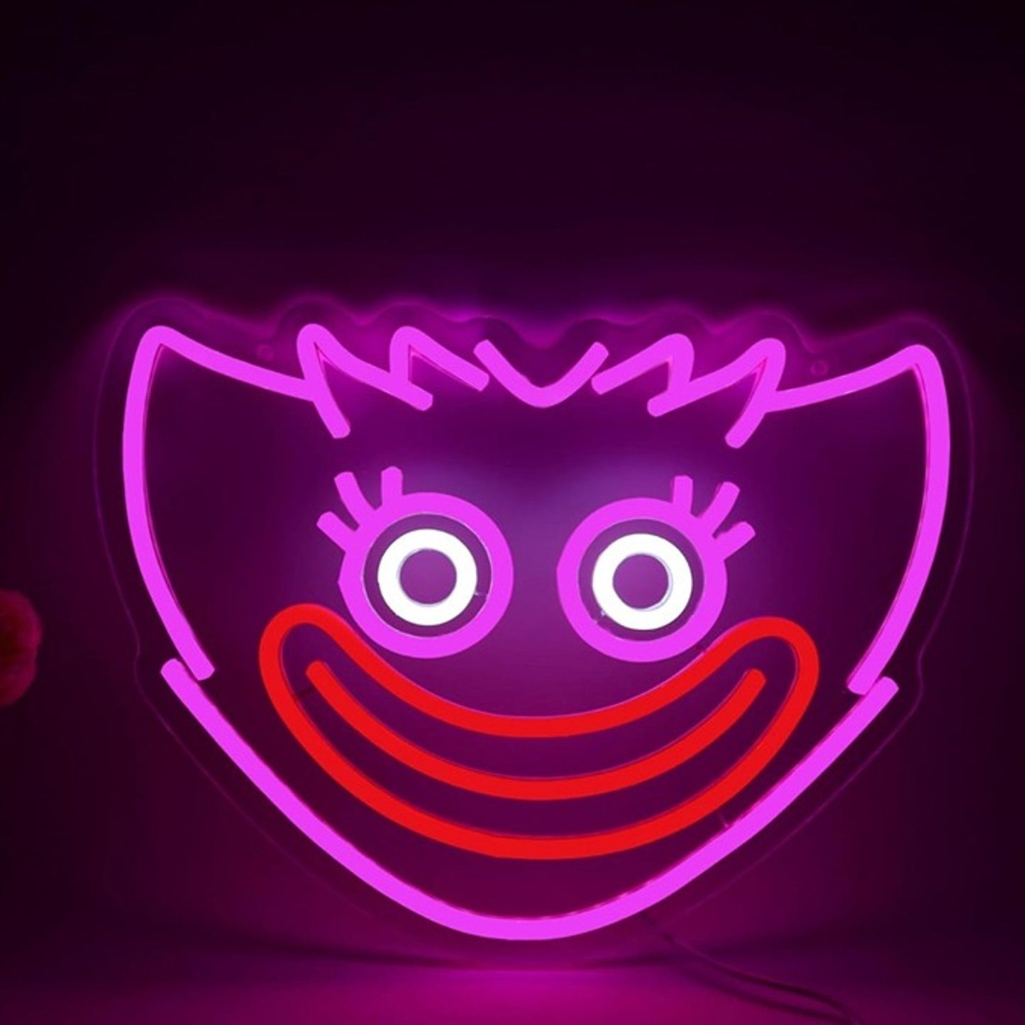 Creepy Fun Bright Pink “Kissy Missy” LED Night Light Video Game Decoration