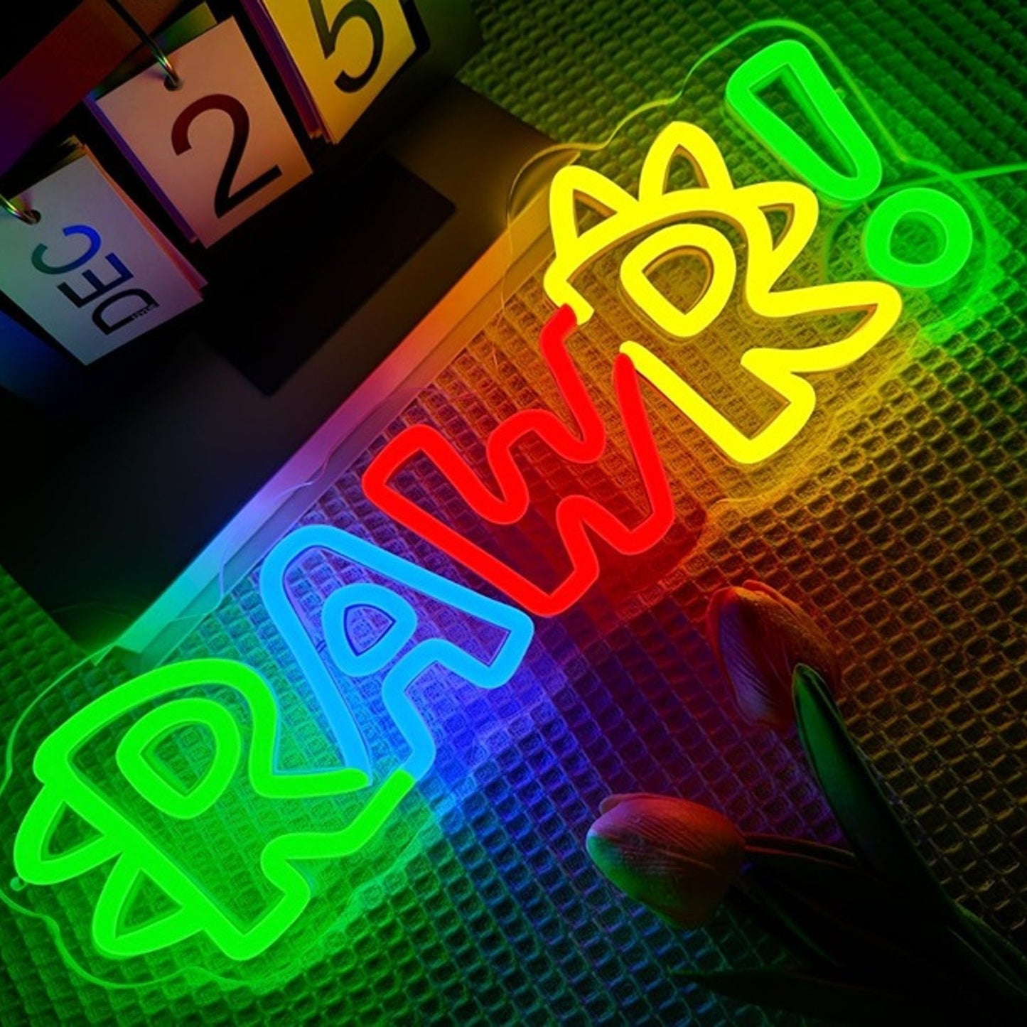 Fun Bright Colorful Dinosaur “Rawr!” LED Night Light Room Wall Decoration