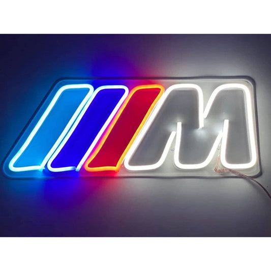 Vivid Bright BMW M Series LED Night Light Logo Car Garage Decoration