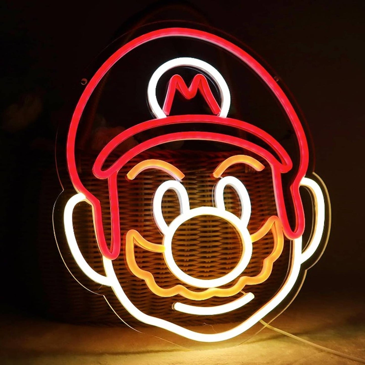 Vivid Bright Quality Super Mario Bros LED Night Light Video Game Room Decor