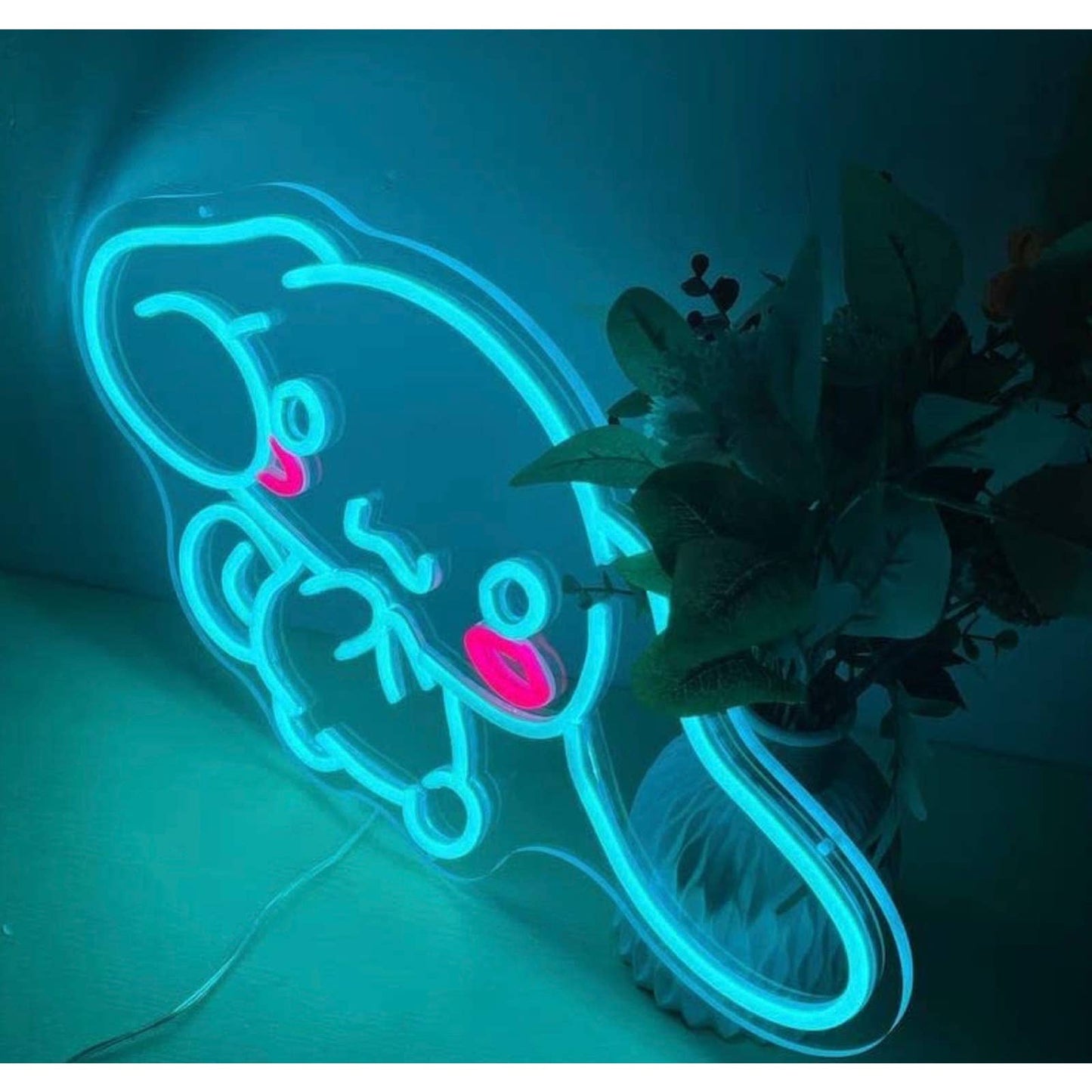 Adorable Bright Cute Blue Cinnamoroll LED Night Light Room Wall Decoration