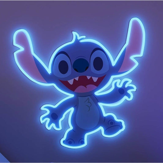 Fun Bright Blue Dance Stitch Alien LED Night Light Light Room Wall Decor