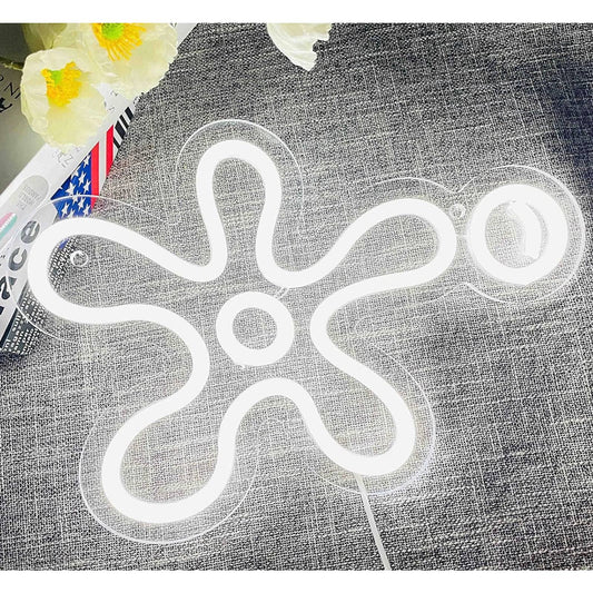 Fun Bright White Single SpongeBob SquarePants Flower & Bubble LED Night Light De