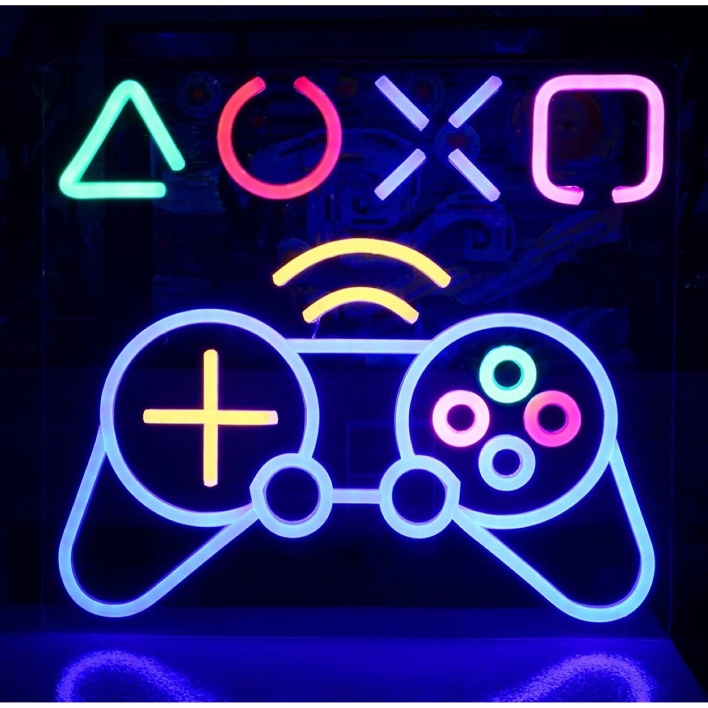 Fun Bright PS5 Wireless Playstation Game Controller LED Night Light Room Wall De