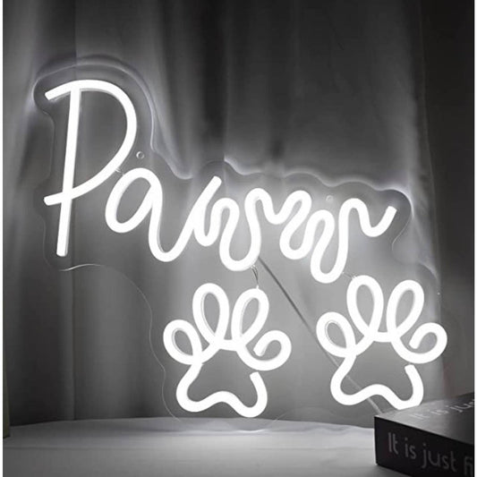 Lovely Bright “Paws” Puppy Dog Paw Prints LED Night Light Room Wall Decor