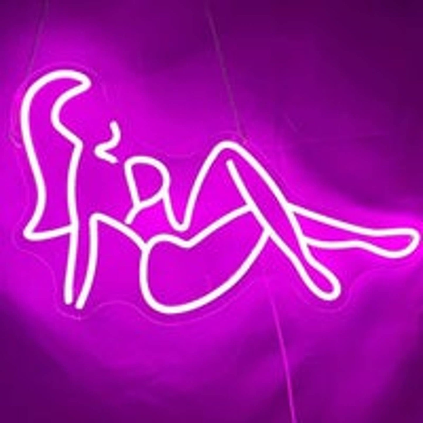 Lovely Bright Pink Lady in Bikini LED Night Light Room Wall Decoration