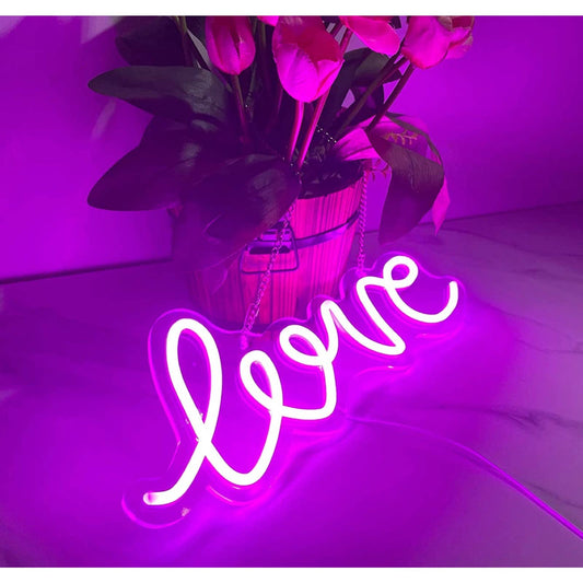 Lovely Warm Pink Love Heart LED Night Light Romantic Room Wall Decoration