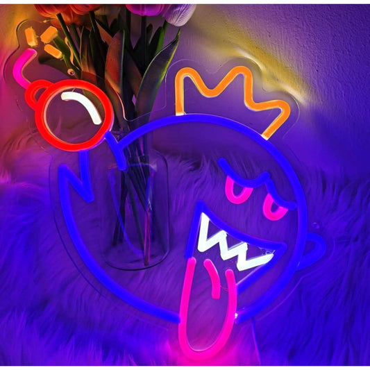 Fun Bright Super Mario King Boo Bomb LED Night Light Video Game Room Decor