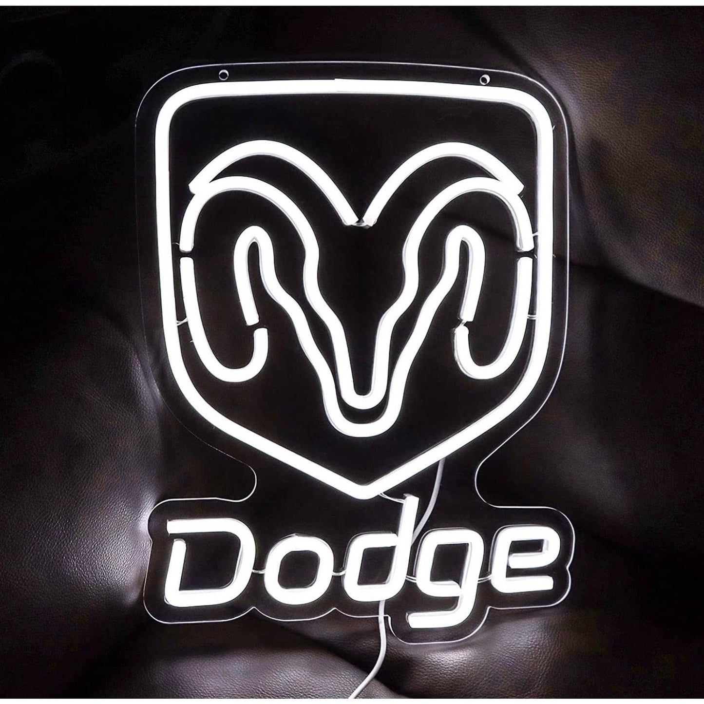 Bright Cool White Dodge Ram LED Night Light Car Garage Mechanic Light Sign