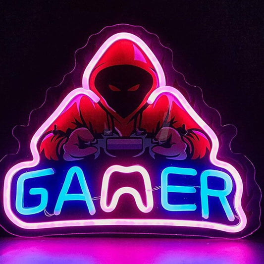 Fun Bright Hood Gamer LED Night Light Light Video Game Room Decor