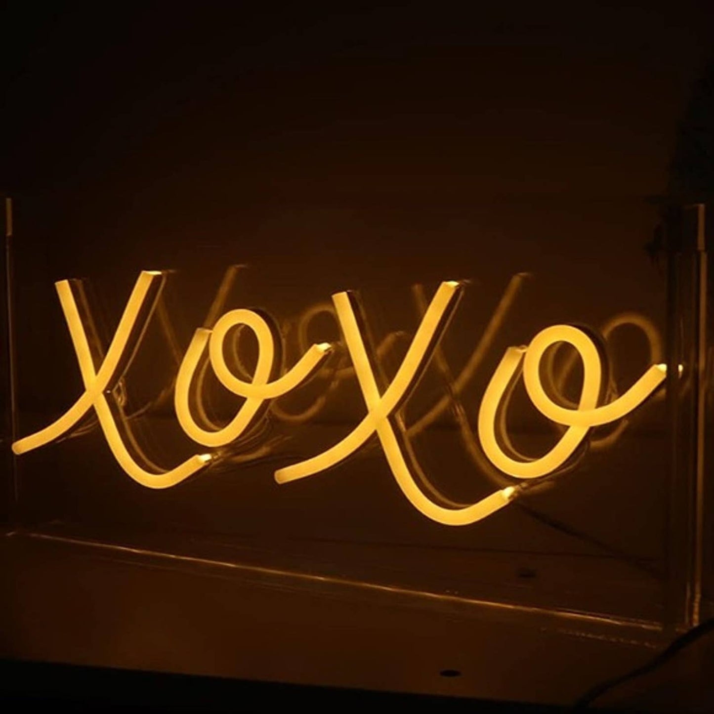 Vivid Bright Warm Fancy XOXO Love LED Night Light Room Wall Decor