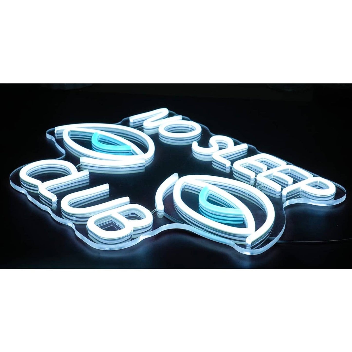 Bright “No Sleep Club” LED Night Light Sign Gamer Game Room Wall Decoration