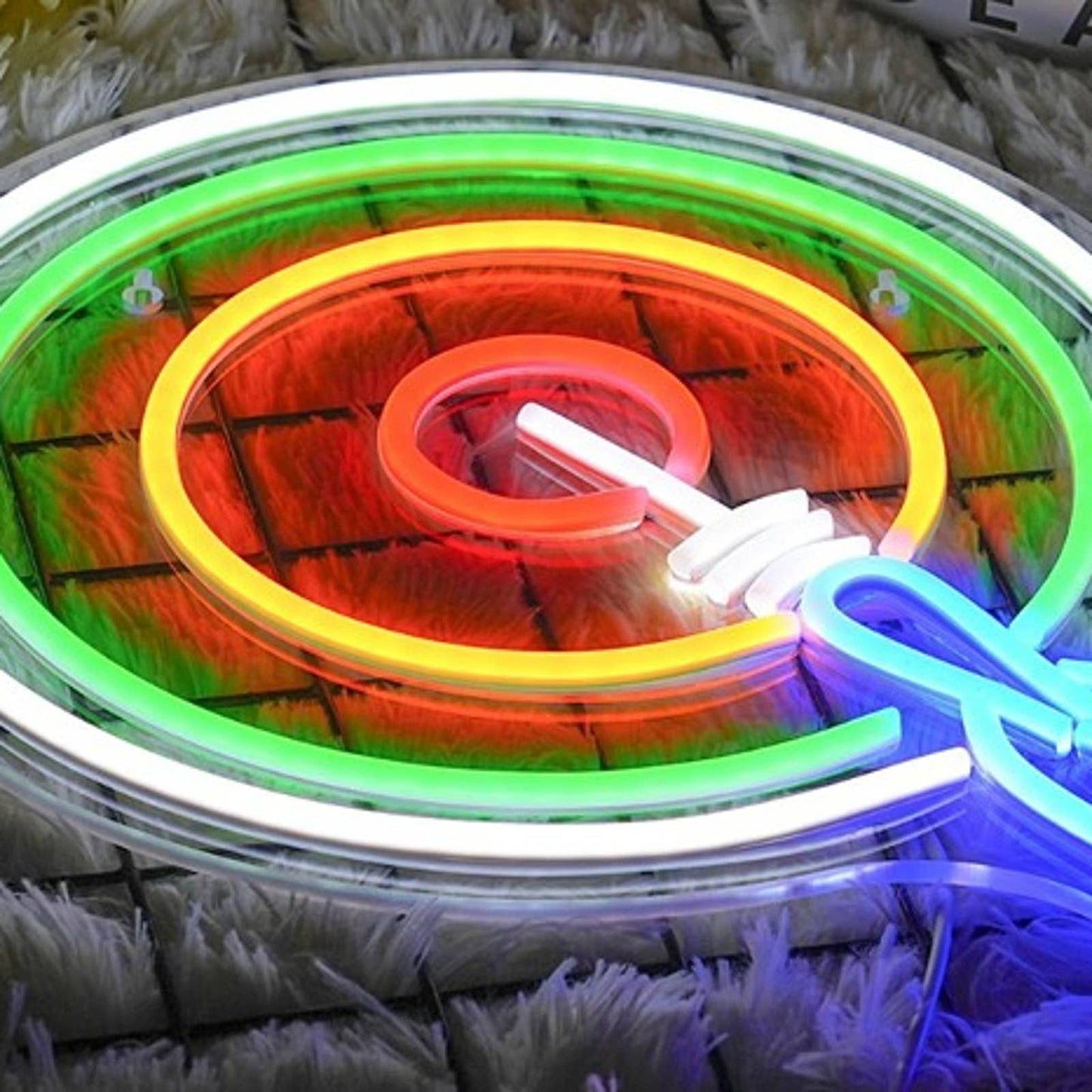 Fun Bright Colorful Dartboard Game LED Night Light Room Wall Decor