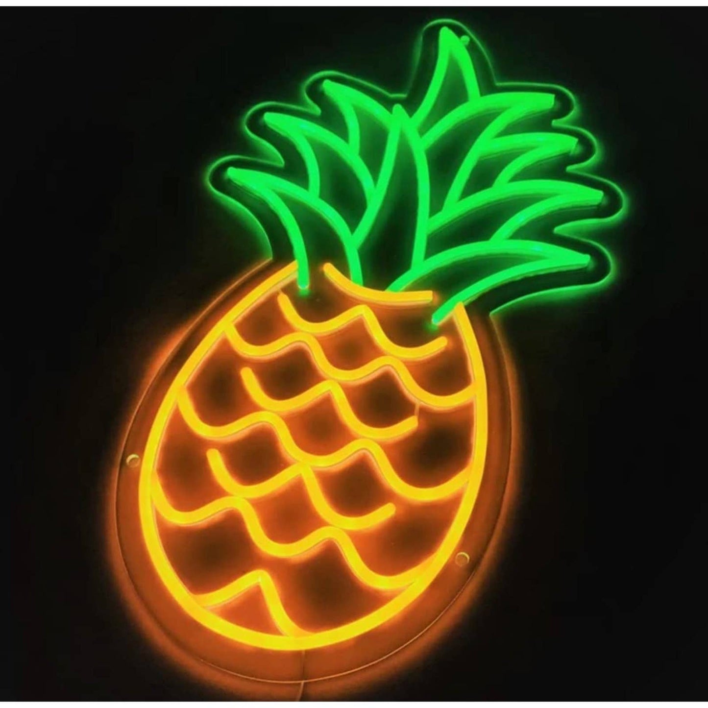 Tasty Bright Yellow Pineapple LED Night Light Fruit Room Wall Decoration