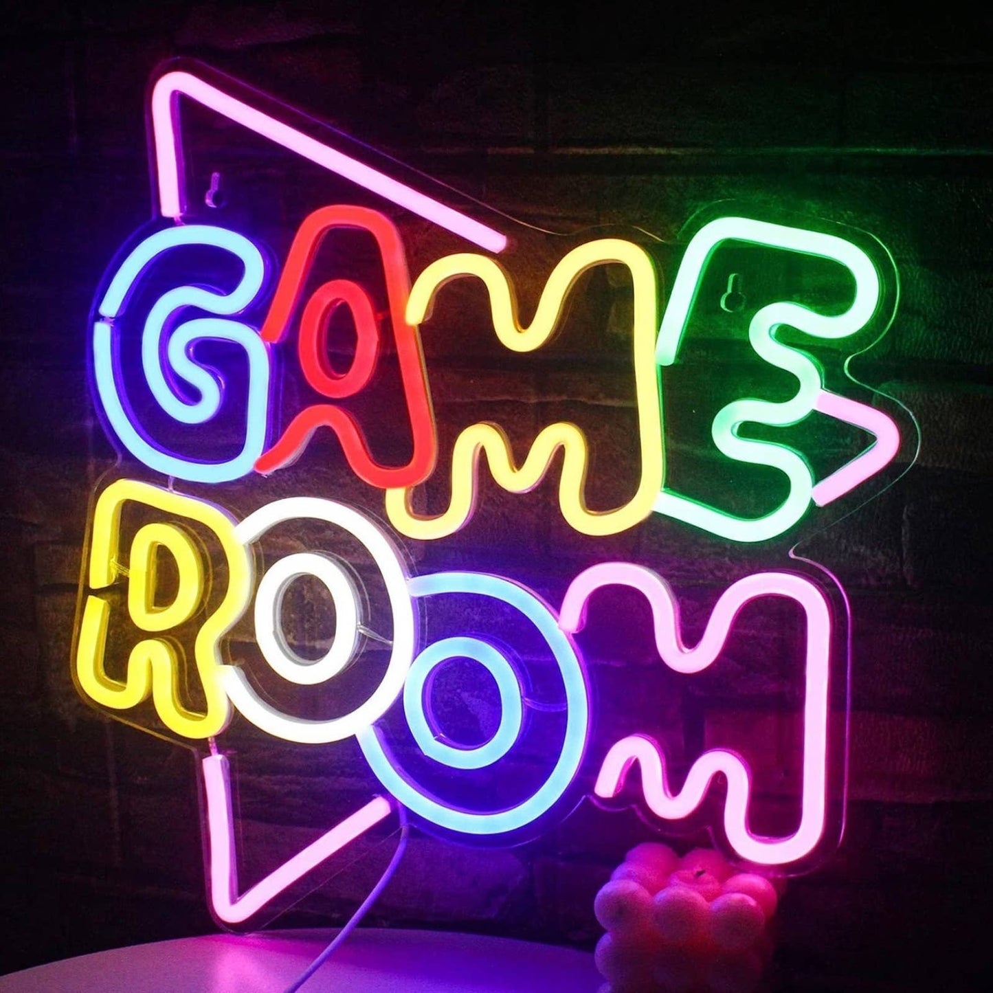 Super Fun & Bright Game Room LED Night Light Wall Decoration