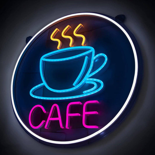 Lovely Bright Coffee Mug Cafe LED Night Light Shop  Espresso Wall Decoration
