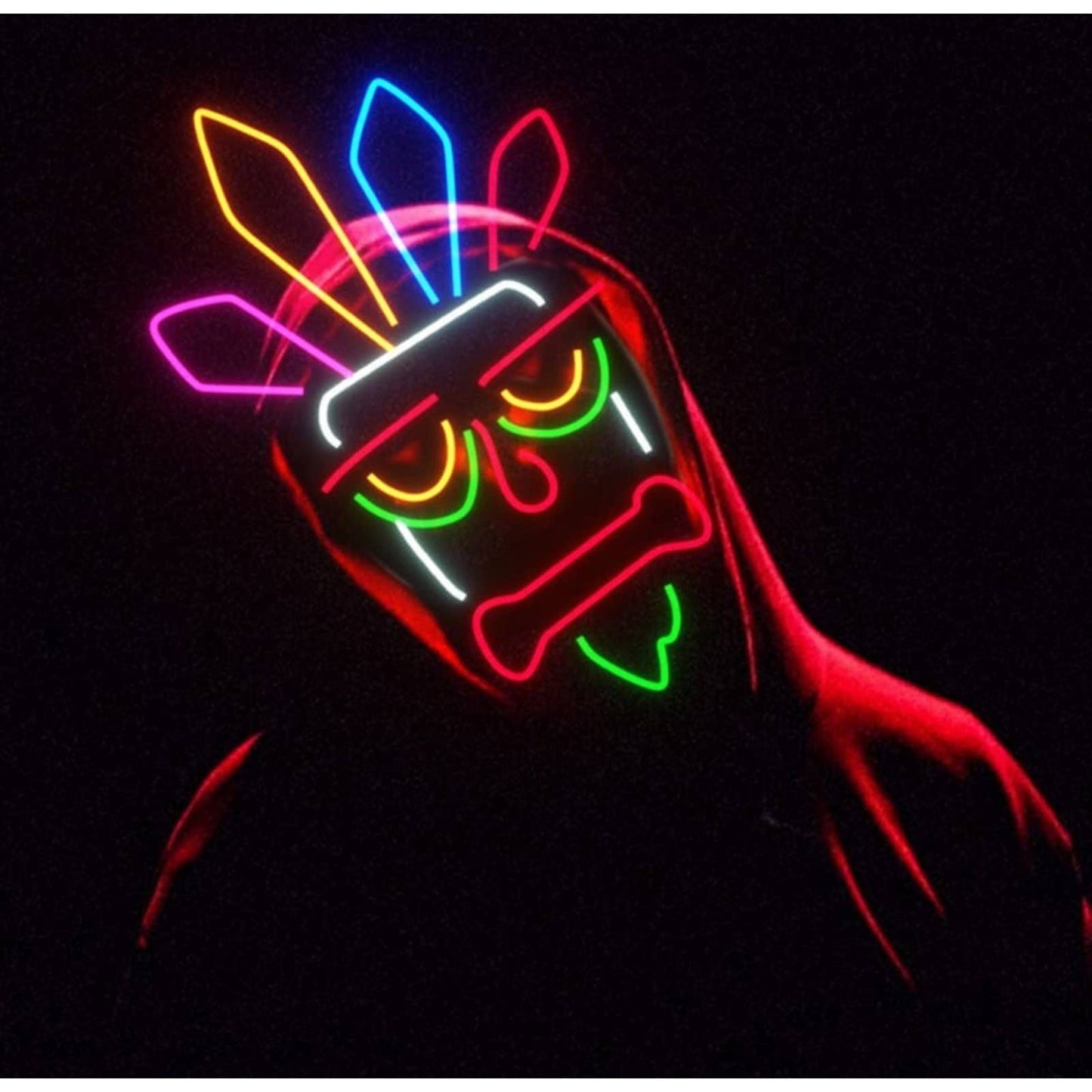Fun Bright Crash Bandicoot Color Aku Aku Totem Mask LED Light Game Room Decor