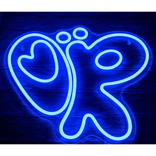 Fun Bright Blue Snail LED Night Light Room Wall Decoration