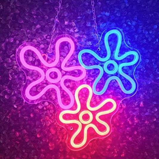 Lovely Fun Bright Colorful Spongebob Bikini Bottom Flower LED Light Nickelodeon
