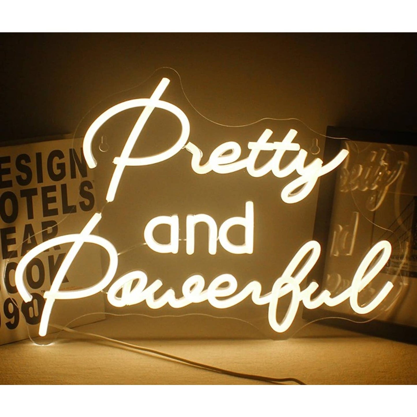 Vivid Bright Warm White “Pretty & Powerful” LED Night Light Room Wall Decor
