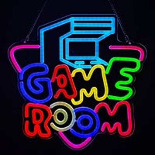 Fun Vivid Bright Rainbow Arcade Machine LED Night Light Game Room Wall Decor