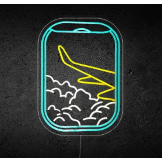 Unique Bright Plane Wing Window Seat LED Night Light Travel Flight Decoration