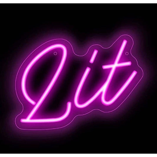 Lovely Bright Pink Lit LED Night Light Room Wall Decoration