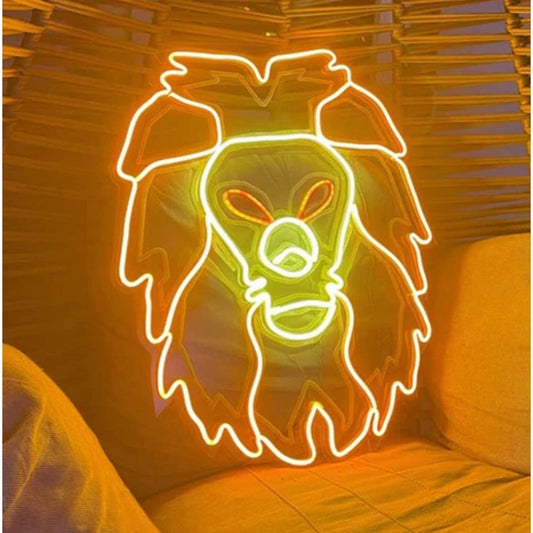 Warm Bright Strong Lion LED Night Light Room Wall Africa Animal Decoration