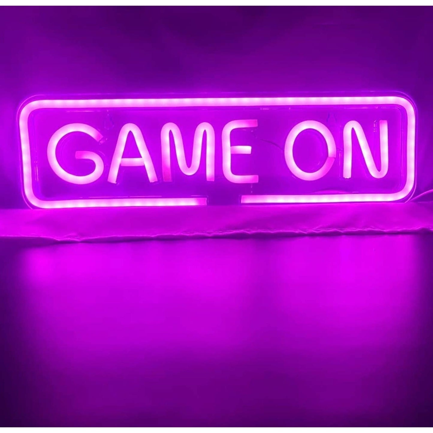 Fun Bright Pink Game On LED Game Room Night Light Wall Decor