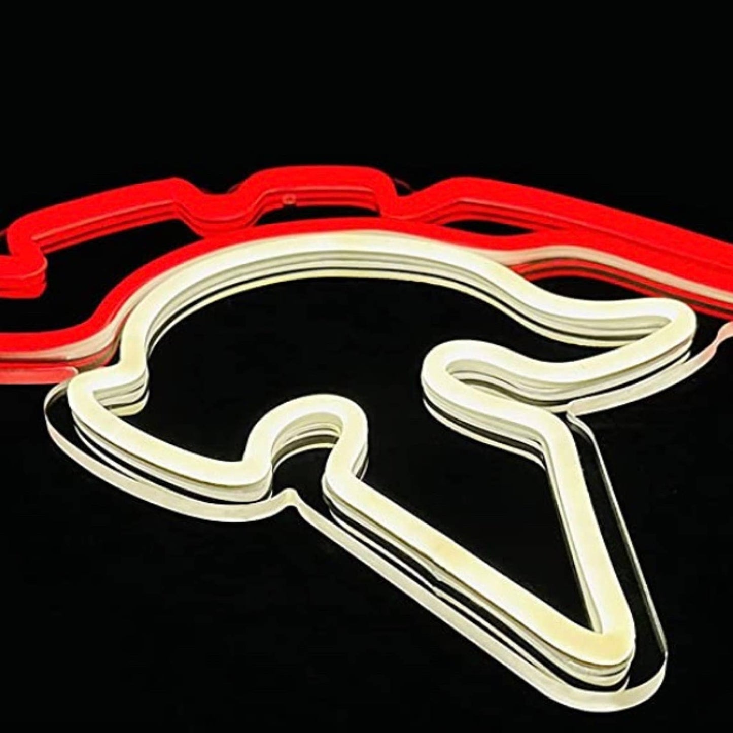 Vivid Bright Red / White Trojan Helmet LED Night Light Room Wall Decoration
