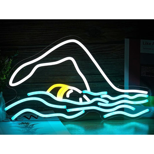 Fun Bright Swimming Man LED Night Light Room Wall Decoration
