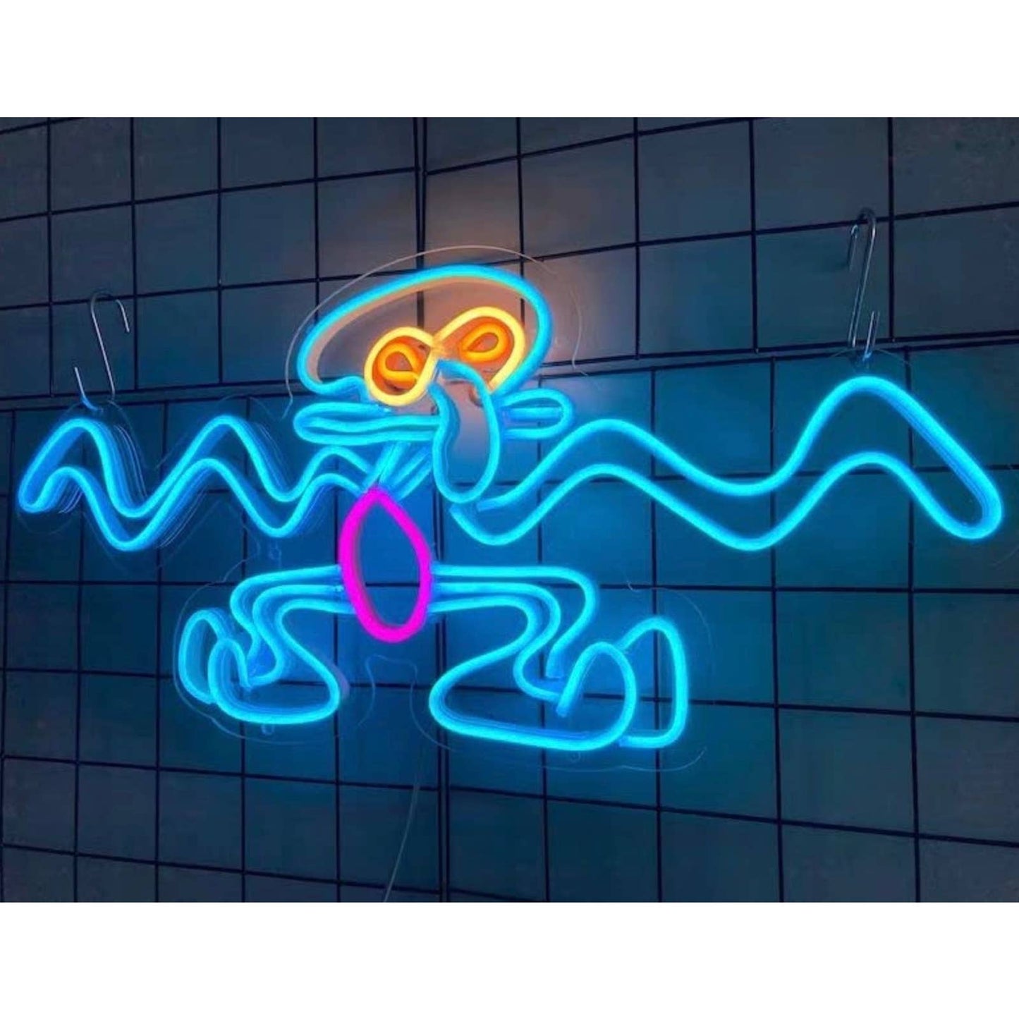 Fun Bright Dancing Squidward LED Night Light SpongeBob SquarePants Wall Decor