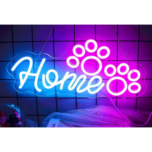 Fun Bright Puppy Dog Paws Home LED Night Light Room Wall Decoration